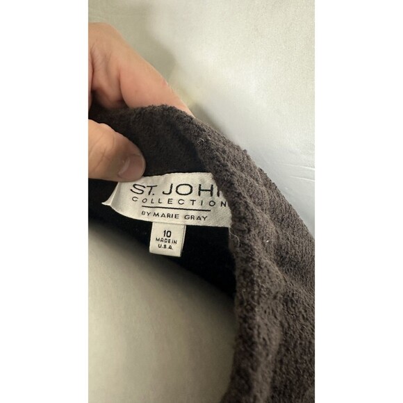 Vintage St. John Brown Tweed Set Sz. 14 Jacket and Skirt 10 - Picture 11 of 11